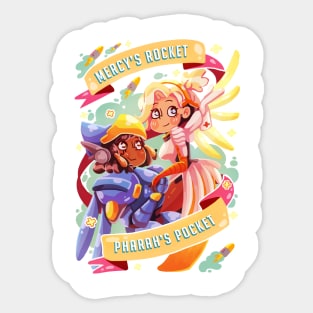 Mercy's Rocket - Pharahs Pocket - Overwatch Sticker